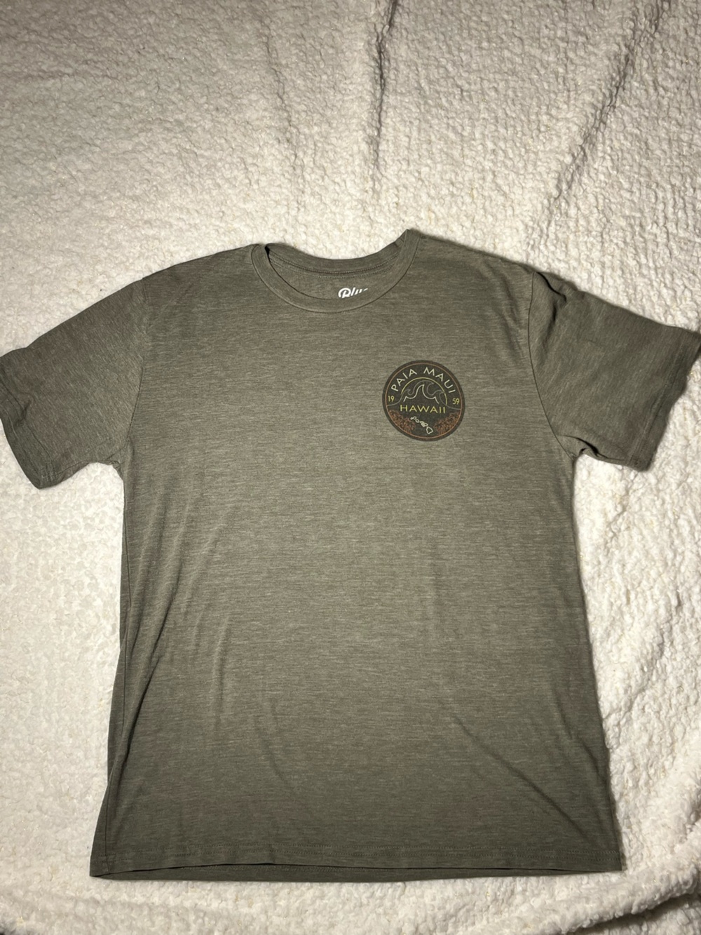 Blue 84 Olive Green Short Sleeve Graphic Tee
